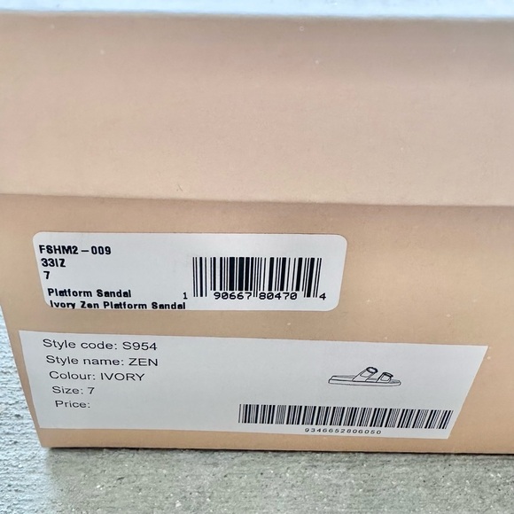 NWT Billini Ivory Zen Platform Rhinestone Sandal - Picture 11 of 11